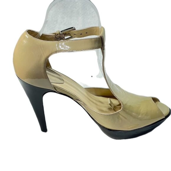 COLE HAAN Shoes Beige Size 9B Patent Leather Heels - Picture 6 of 11